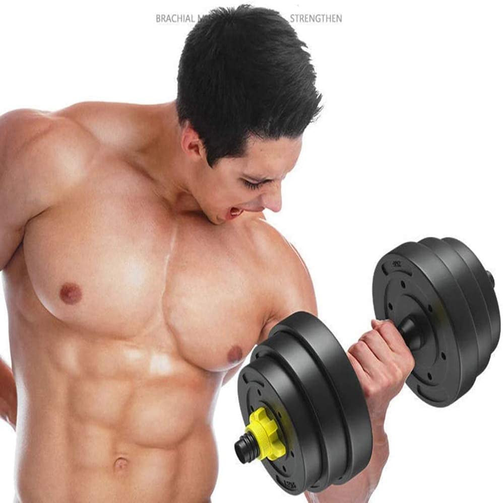 "Ultimate Adjustable Dumbbells Set: Transform Your Home Gym with 110 Lbs of Free Weights, 2-In-1 Dumbbell Barbell Lifting Set for the Perfect Workout!"