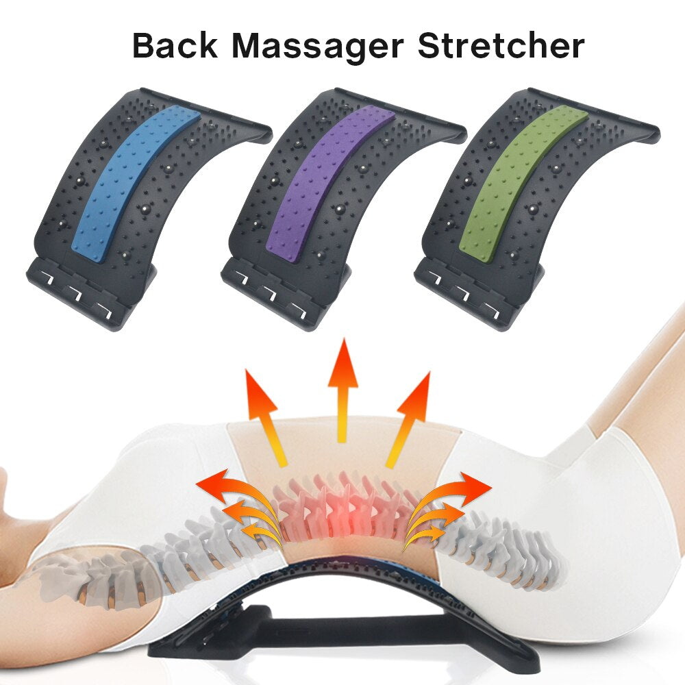 "Ultimate Magnetic Therapy Back Stretcher and Massager - Relieve Pain, Restore Mobility, and Boost Spinal Health!"