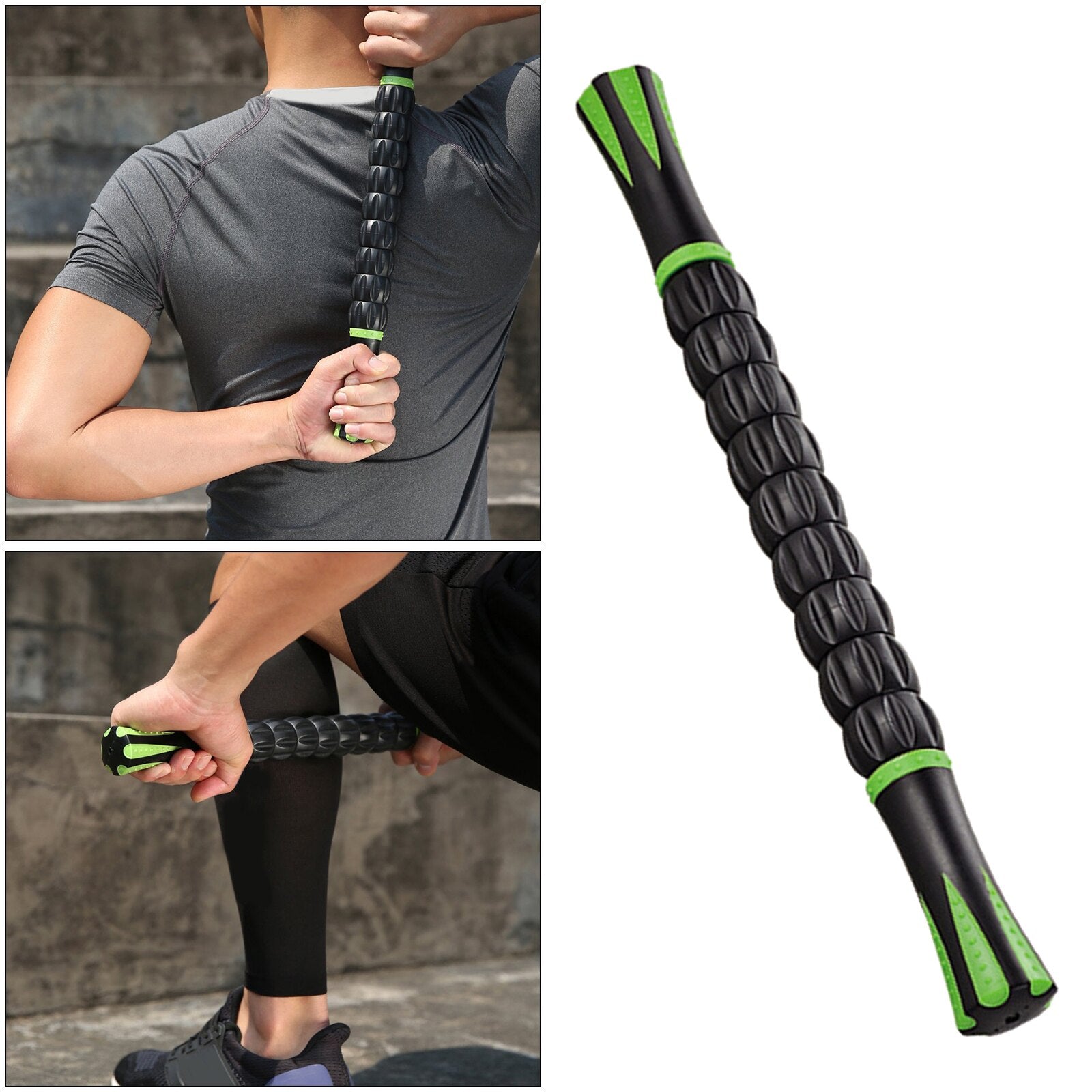 "Ultimate Muscle Recovery Tool: Pro-Grade Deep Tissue Massage Roller Stick for Leg Cramps, Quads, and Hamstrings"