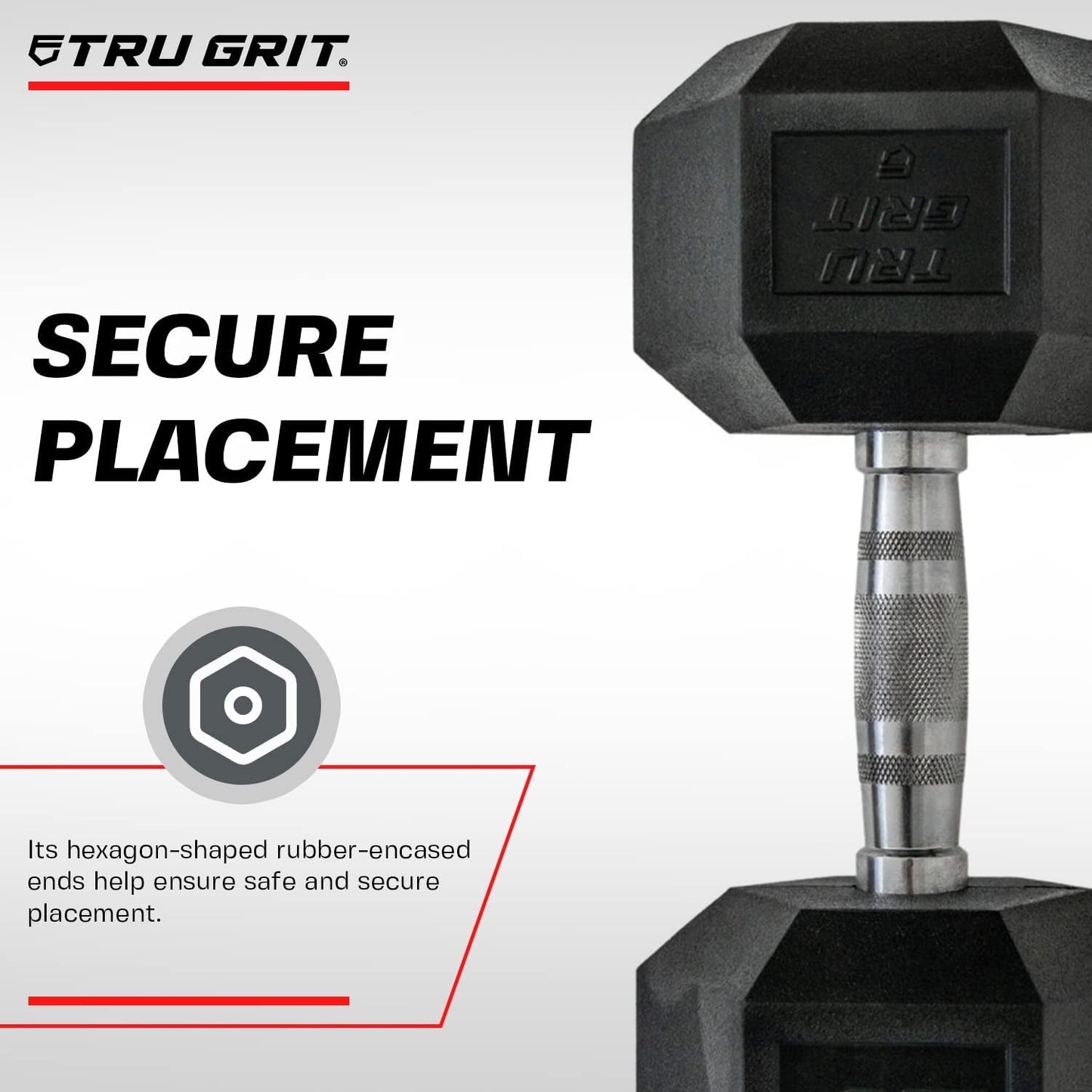 "Hex Elite TPR Dumbbells - Premium Rubberized Weights with Stylish Chrome Handles and Hexagon-Shaped Rubber Ends"